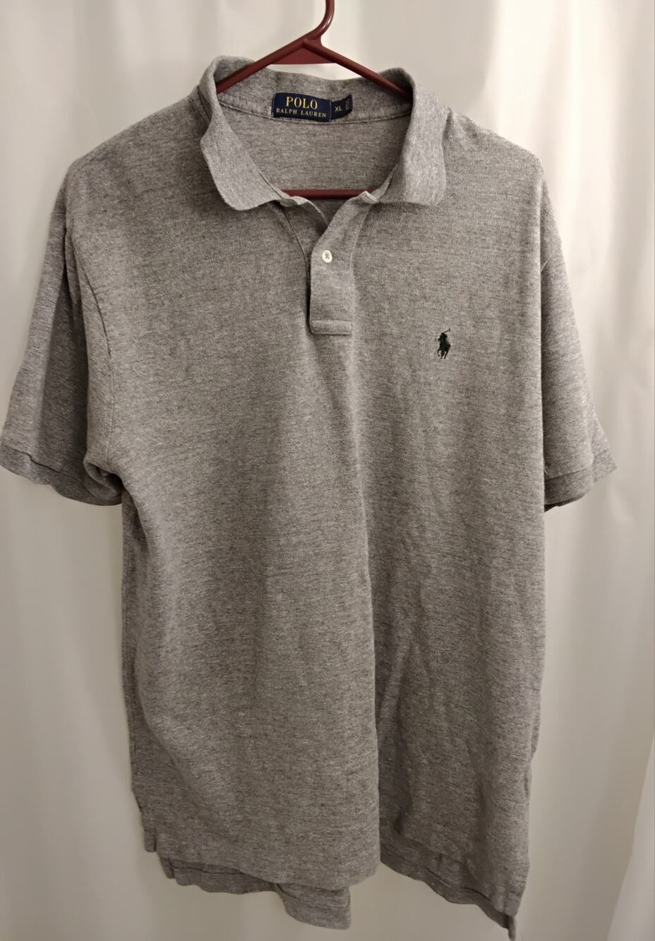 Polo Ralph Lauren Heather Gray Polo Shirt,size XL